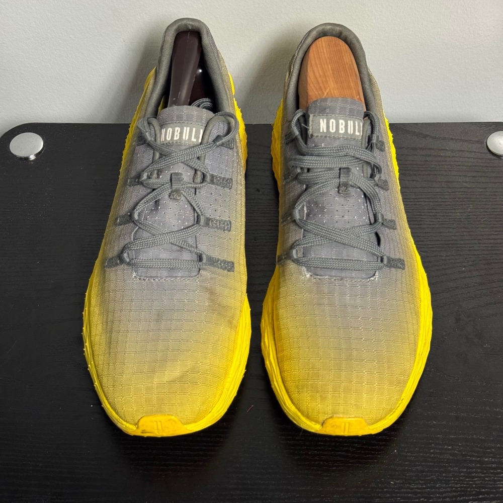 Nobull Gradient Ripstop Runners Dark Gray/Lemon D… - image 4